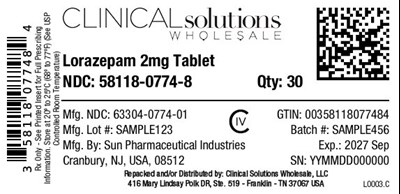 Lorazepam 2mg Tablets 30ct Blister Card (Spl Lorazepam Tablet Label 1mg)